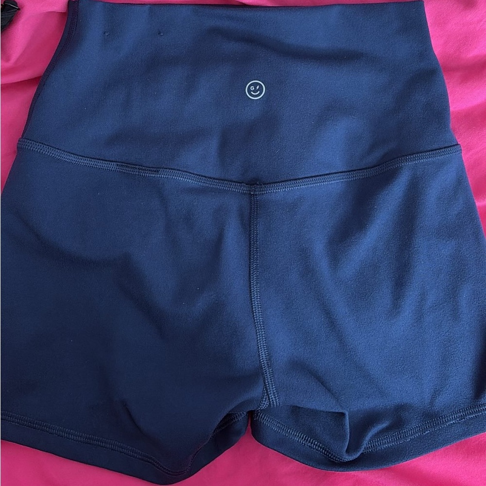 Hollister Gilly Hicks Women's Navy Blue High-Waisted Shorts